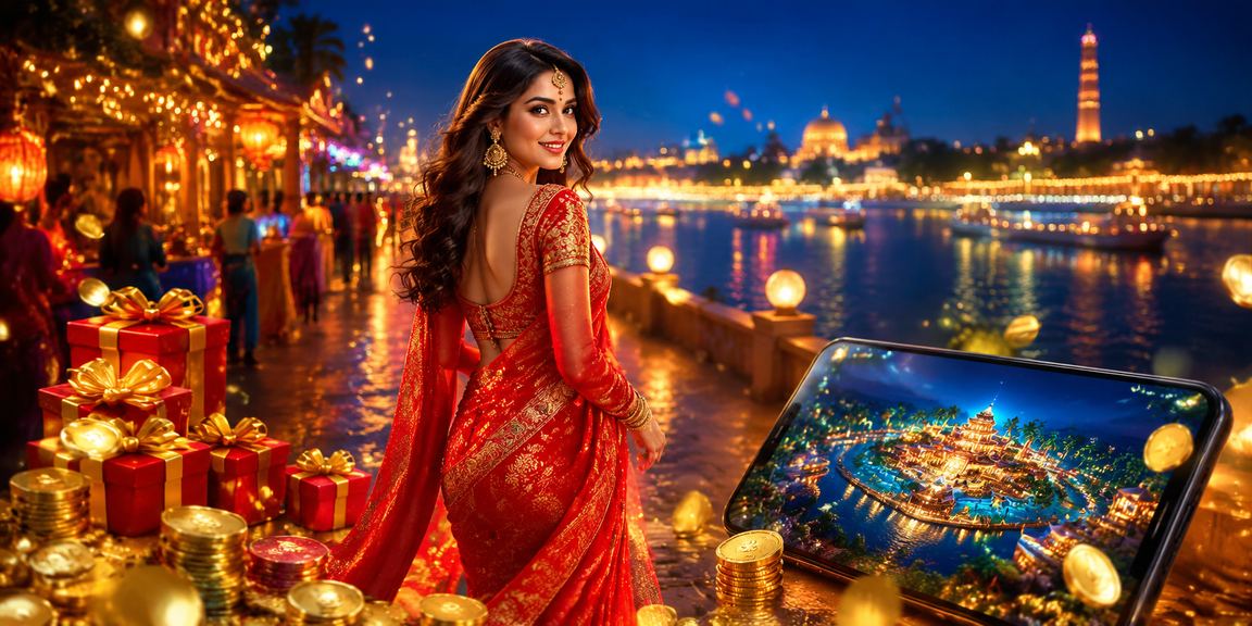 Player using mobile casino app near Ahmedabad riverfront